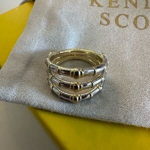 Kendra Scott gold and silver ring size 6